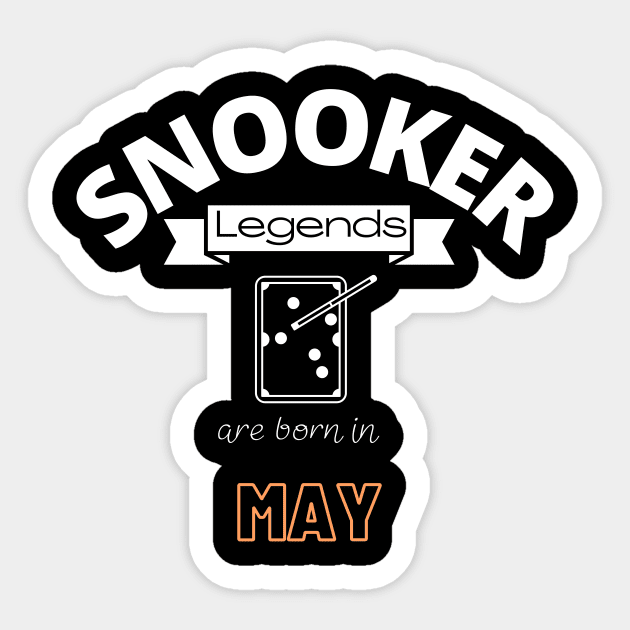 Snooker legends t-shirt special gift for her or him Sticker by jachu23_pl